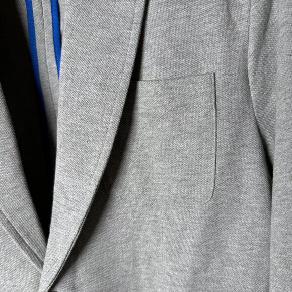 An Original Penguin Men's 100% Cotton Gray Blazer with Elbow Patches. Size XL - Picture 5 of 9